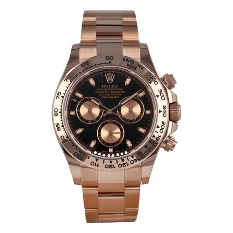 rolex daytona oro everose prezzo|rolex daytona black and gold.